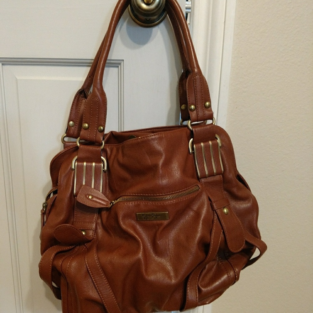 Jessica Simpson Leather Boho Bag